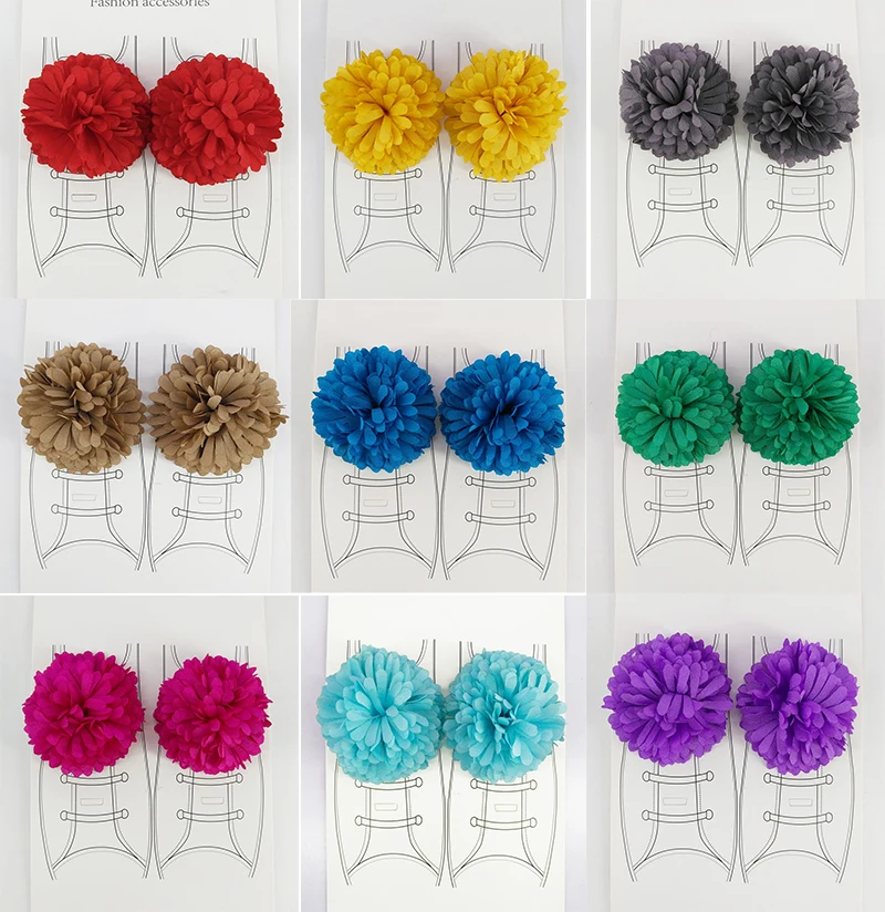 2 шт./лот сделай сам зажимы для обуви с цветами тканевые крючки ручной работы