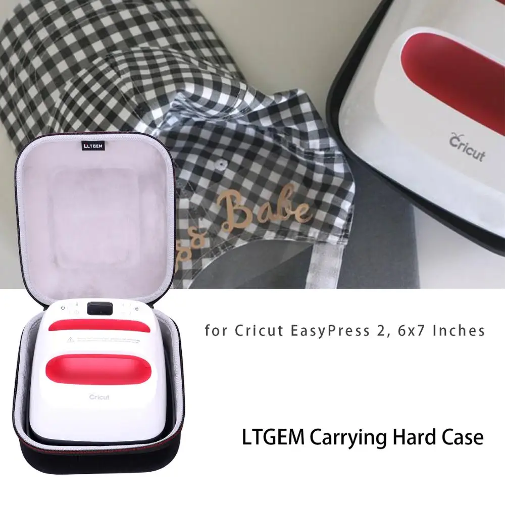 LTGEM EVA черный переносной Жесткий Чехол для Cricut EasyPress 2 6x7 дюймов | Электроника