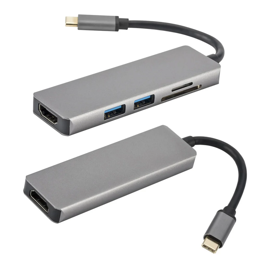 USB 3 0 комбо C Высокоскоростной адаптер Multi/TF кардридер к HDMI 4 type-c концентратор |