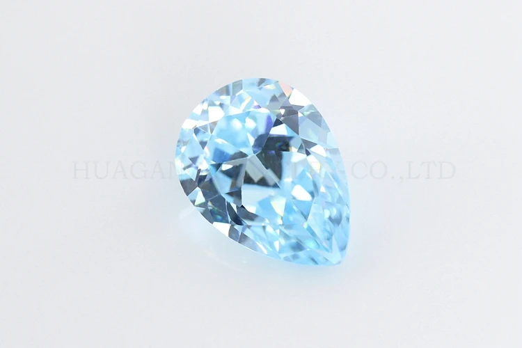 2x3-15x20mm светильник в форме груши Seablue AAAAA кубический цирконий искусственные камни CZ камень для ювелирных изделий