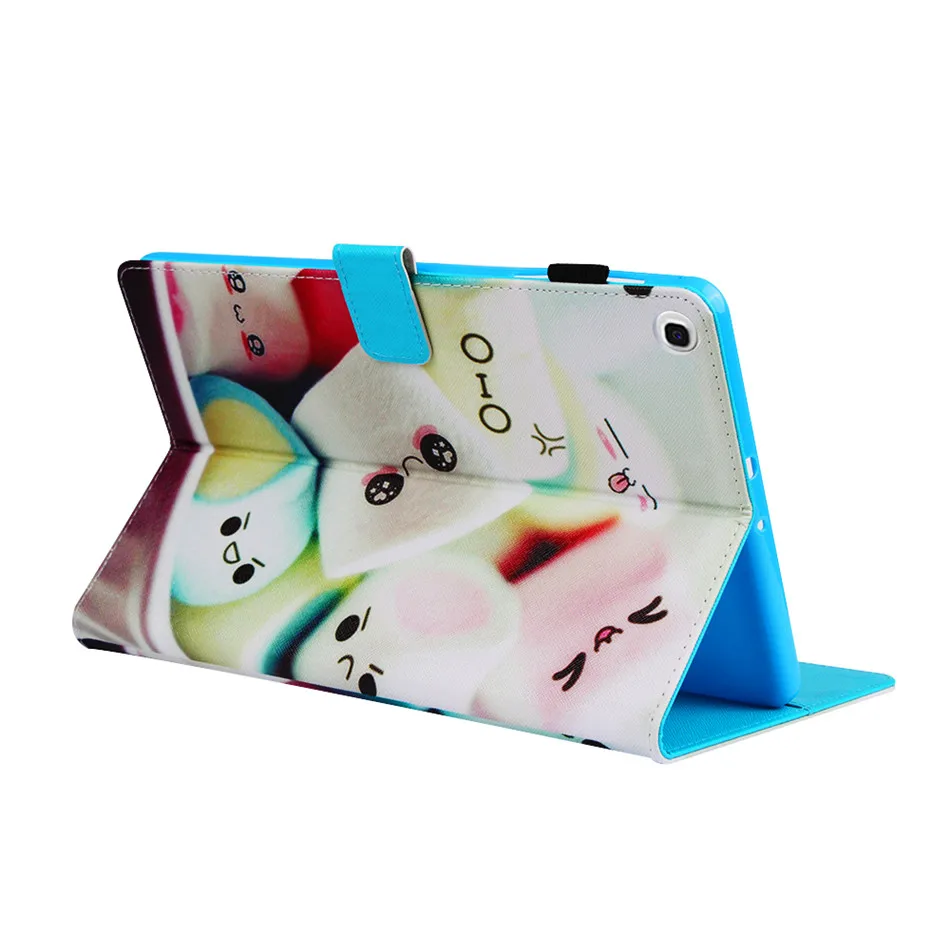 Модная покрашенная Крышка корпуса для Samsung Galaxy Tab A 10,1 T510 T515 SM-T510 SM-T515 Funda Подставка для планшета оболочка+ пленка+ ручка
