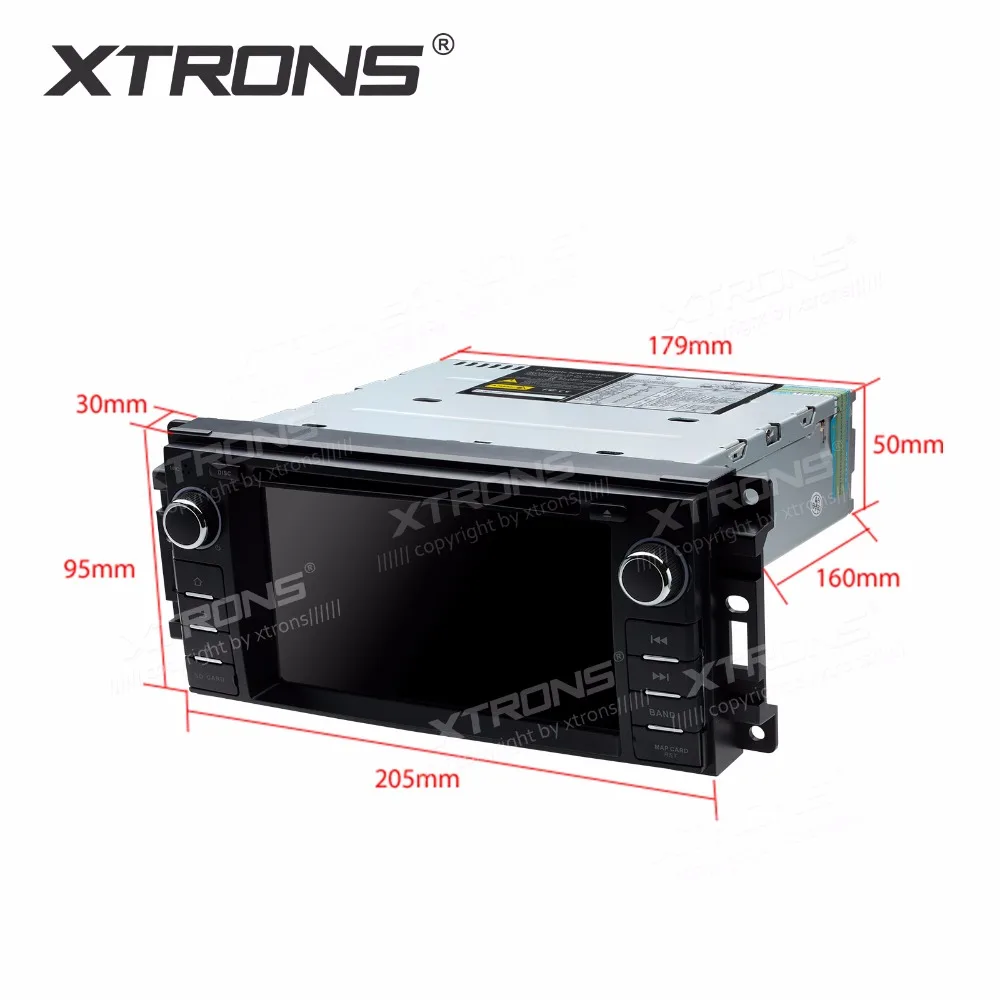 XTRONS 6 2 дюймов HD головное устройство gps навигация радио стерео DVD плеер для JEEP Patriot
