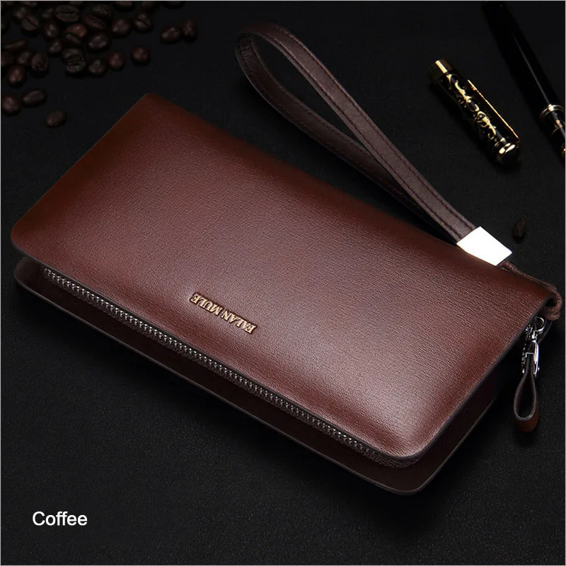 FALAN МULE Деловые кошельки мужские мужской клатч Длинный Кошелек Корова Кожа