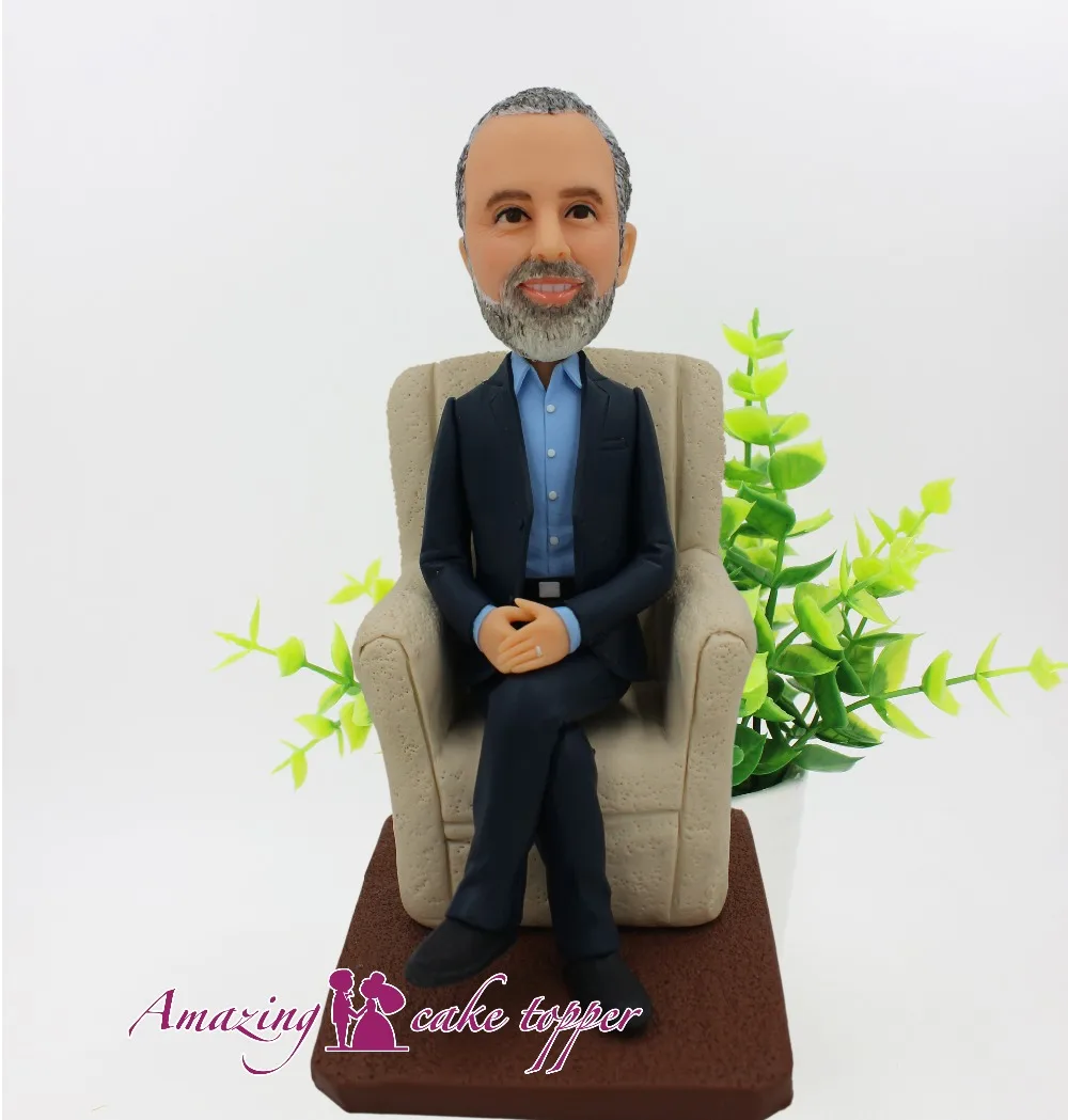 

2019 AMAZING CAKE TOPPER Toys Noble and mature successful men And Groom Gifts Ideas Customized Figurine Valentine's Day