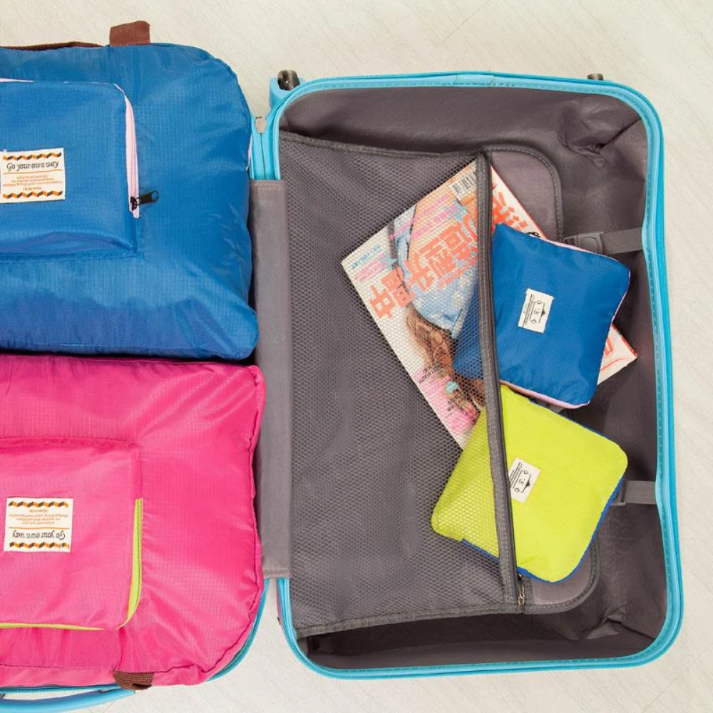 

Folding Waterproof Reusable Eco Shopping Travel Shoulder Bag Pouch Tote Handbag