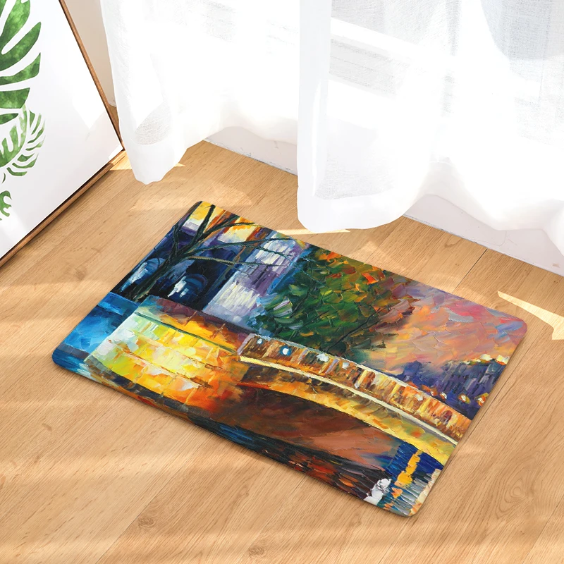 2017 ковры с масляным принтом Нескользящие кухонные коврики для дома гостиной 40x60