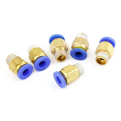 6mm Diameter Push in Male Thread Quick Coupling Joint Pneumatic Connector 6 Pcs | Обустройство дома
