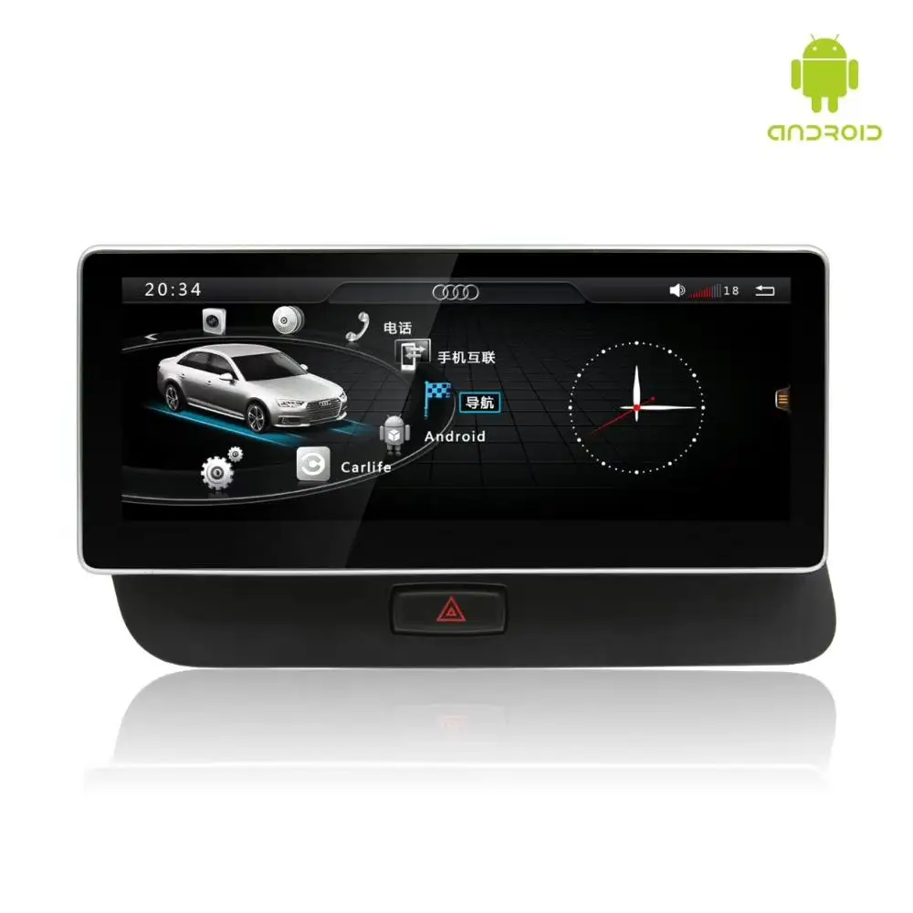 Автомобильный dvd-плеер 10 25 дюйма Android 8 1 ядер 2 Гб ОЗУ 32 ПЗУ GPS-навигация для Audi Q5