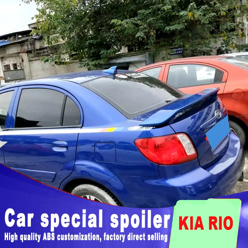 2008 2009 2010 2011 для KIA RIO красный стоп-светильник задний спойлер багажника по грунтовке или сделай сам цветной обтекаемый спойлер RIO