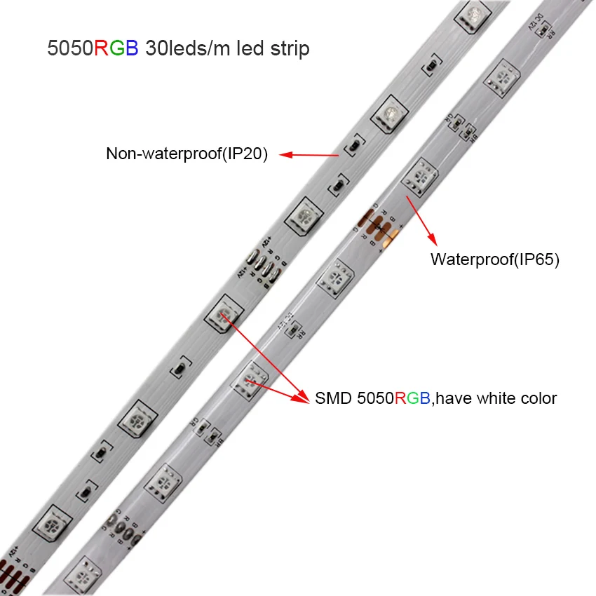 IKVVT RGB набор светодиодных лент 5 м SMD5050 неводонепроницаемый гибкий ленточный