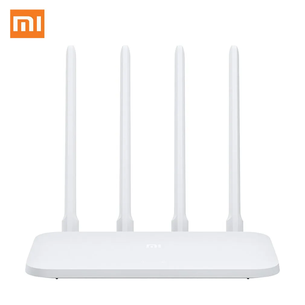 White Xiaomi Mi Wi-Fi роутер 4C 64 ram 802,11 b/g/n 2,4G 300 Мбит/с 4 антенны Smart APP группа управления беспроводные роутеры повторитель - Цвет: White