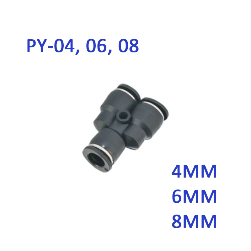 GOGO PY 4 мм 6 8 пневматическая трубка cannula tee фитинг 10 шт./лот|tee fitting|6mm tube fittingstube fitting |