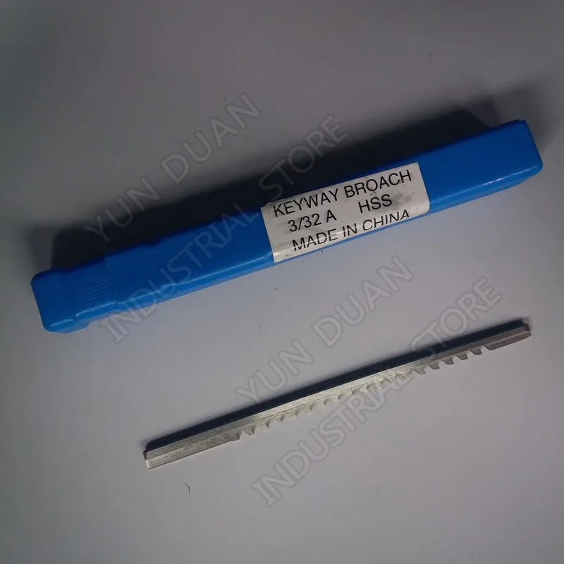 Нажимной Тип Keyway Broach 3/32 &quotдюймовый высокоскоростной стальной HSS Режущий