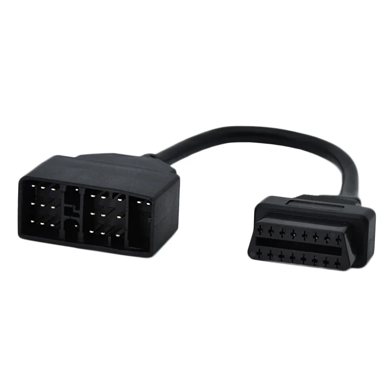 Для Toyota 22Pin к OBDII 16 контактный гнездовой разъем адаптер кабель DLC для 17pin OBD