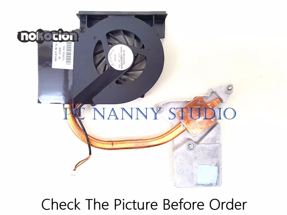 NOKOTION FOR Pavilion G61 G71 CQ61 CQ71 532605-001 Cooling Fan &amp Heatsink Assembly Radiator Cooler WORKING | Компьютеры и офис