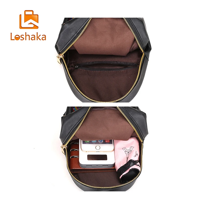 Loshaka Блестящий рюкзак женские кожаные рюкзаки с блестками модная школьная сумка