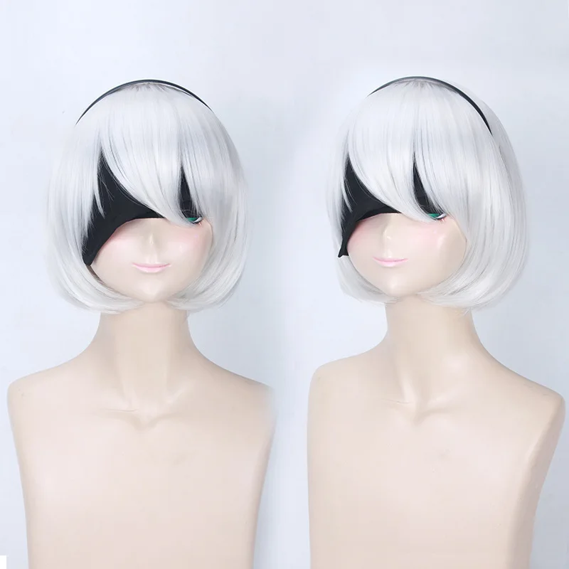 NieR Automata YoRHa 2B парик + шапочка для париков (остальное не входит в комплект) № 2 Тип B