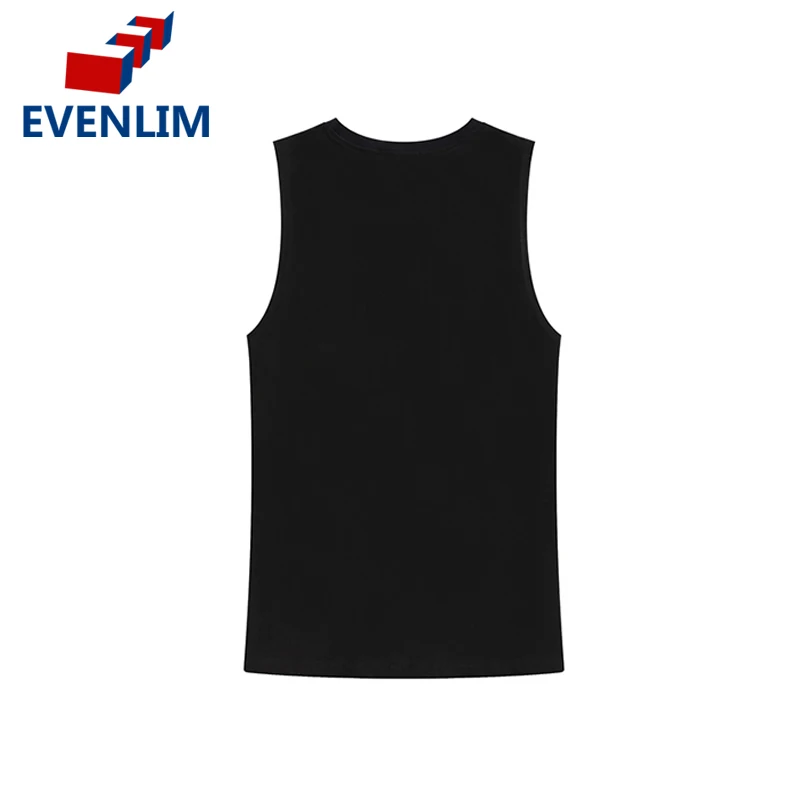 EVENLIM NEW 2018 Black 100% Cotton Sleeveless T-shirts Women Summer Top Streetwear Print Letter O-neck tee shirt femme T7C03 | Женская