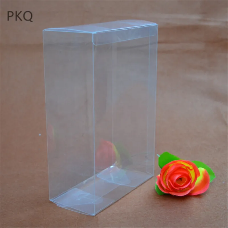 50 шт. 22 размера ПВХ Коробка прямоугольная прозрачная подарочная витрина
