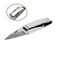 stainless steel silver mini fold leaf knife tool outdoor camp survive kit portable hike pocket