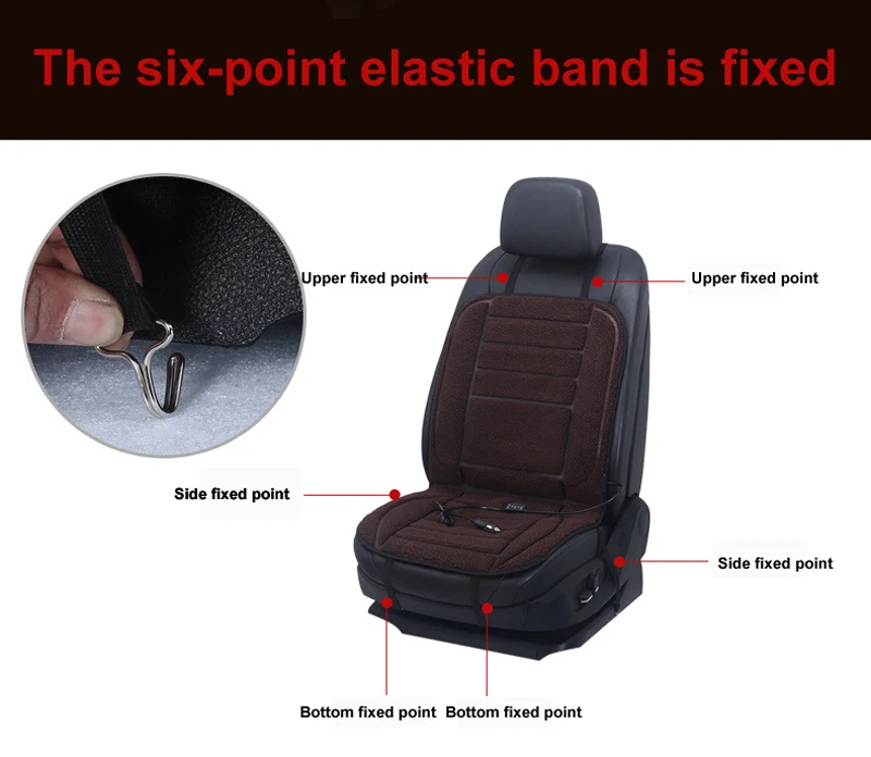 Новый 1 ШТ. Подогрева Сидений Крышка 5 Цветов С Подогревом Прокат мест Автомобили