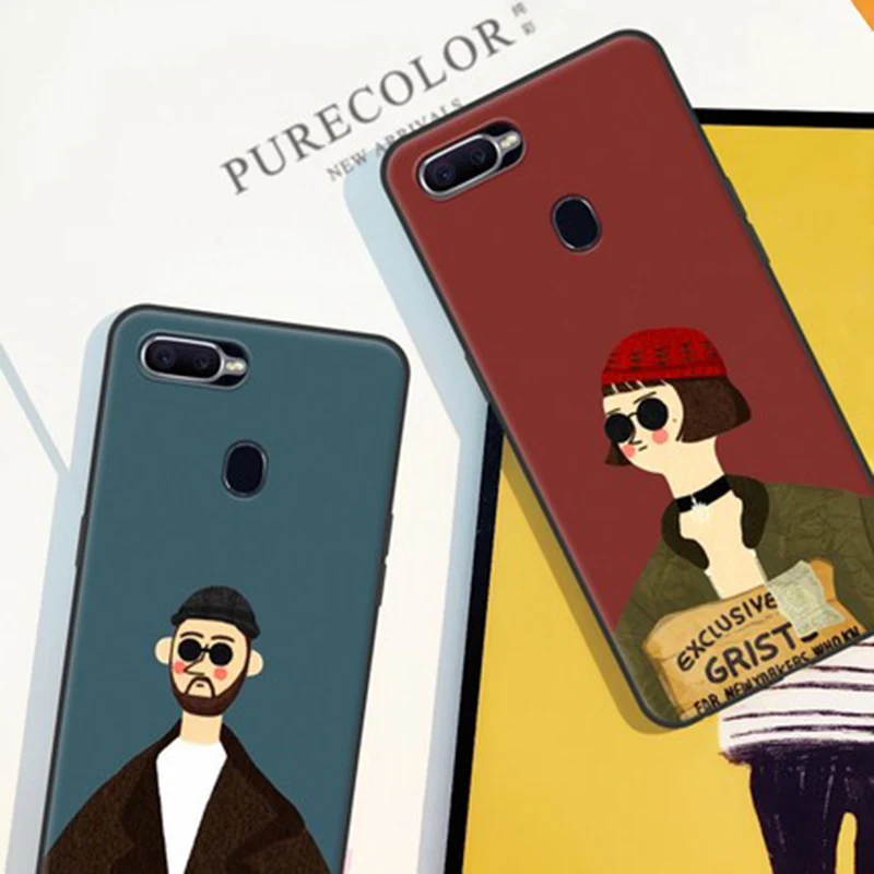 Чехол для OPPO A7X Модный мягкий чехол телефона с милым мультяшным рисунком A 7X