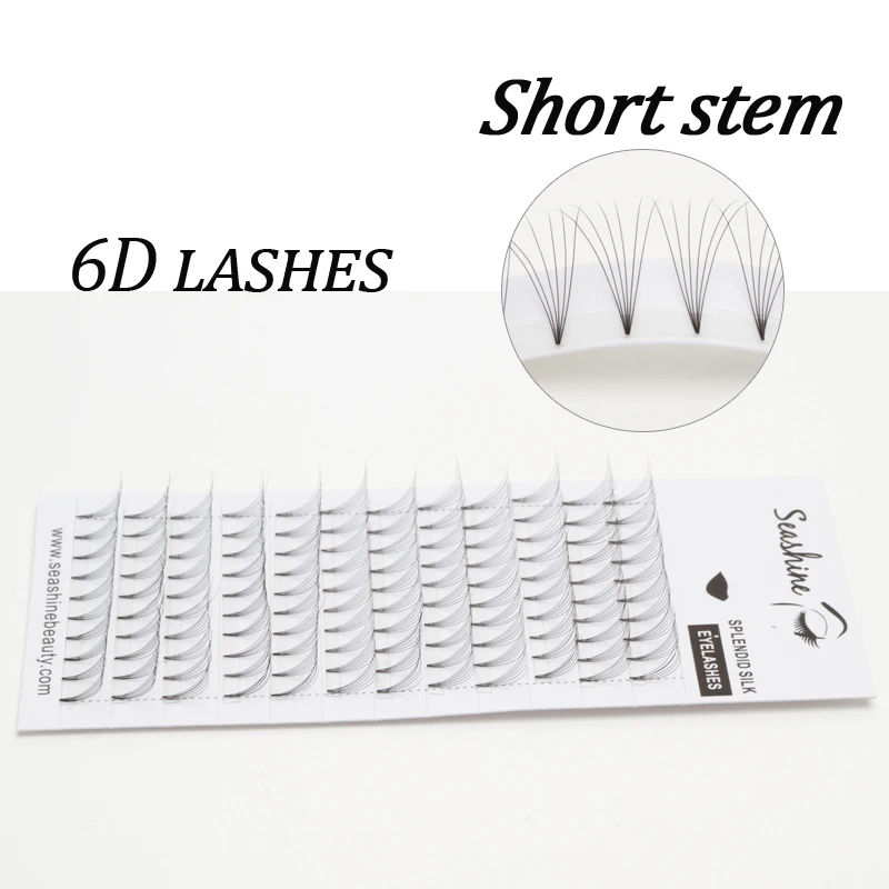 

Seashine Short Stem 12 Rows 8-18mm 3D- 6D Silk Lashes Pre Fanned Premade Volume Lashes Fans False Eyelashes Eyelash Extension