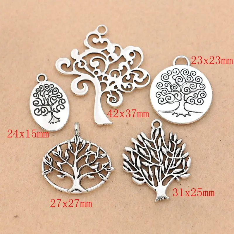 5 шт. подвески шармы Древо жизни|tree of life charm|charm tree lifecharm |