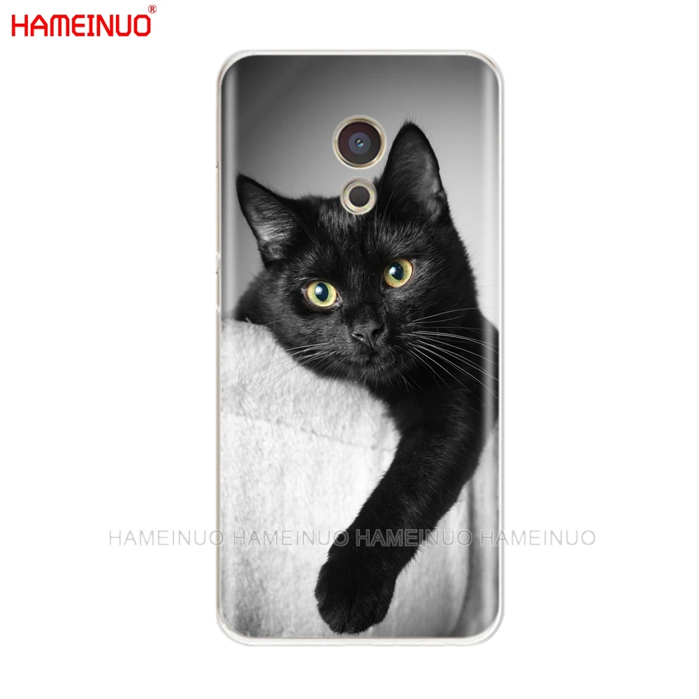 43035 HAMEINUO черная кошка, глаз на крышка чехол для телефона для Meizu M6 M5 M5S M2 M3 M3S MX4 MX5 MX6 PRO 6 5 U10 U20 note plus - Цвет: 43035