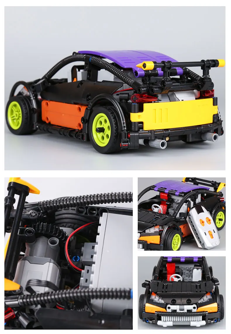 Новинка 20053 Technic серия хэтчбек тип RC автомобиль MOC-6604 строительный блок образование детей Дистанционное управление автомобиль