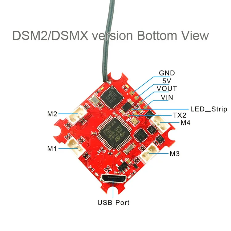 JMT 4 в 1 Crazybee F3 Контроллер полета OSD измеритель тока 5A 1S Blheli_S ESC совместимый DSM/2 DSM/X приемник для BWhoop Drone