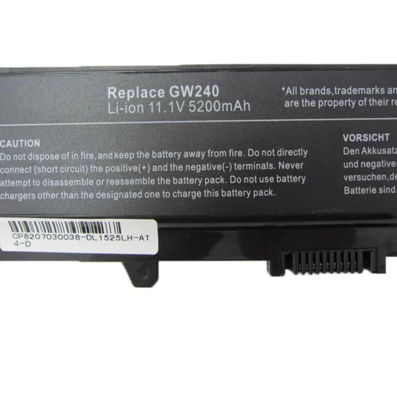 HSW ноутбука Батарея для Dell Inspiron 1525 1526 1545 1440 1750 312 0625 C601H D608H GW240 XR693 ноутбук M911G GP952|battery