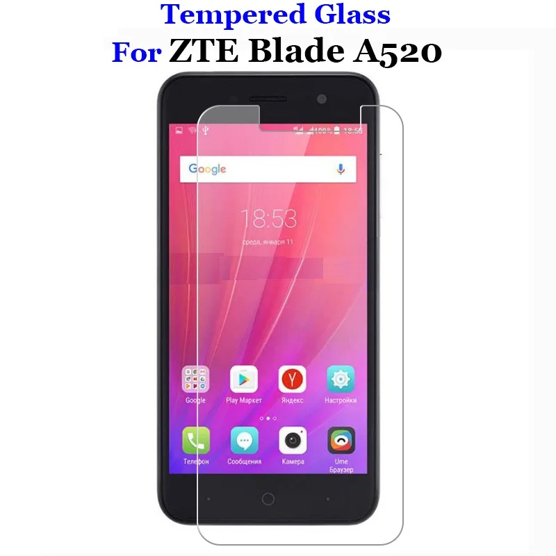 Закаленное стекло 9H 2.5D премиум класса для ZTE Blade A520 A 520 BA520 5 0 дюйма|Защитные стёкла