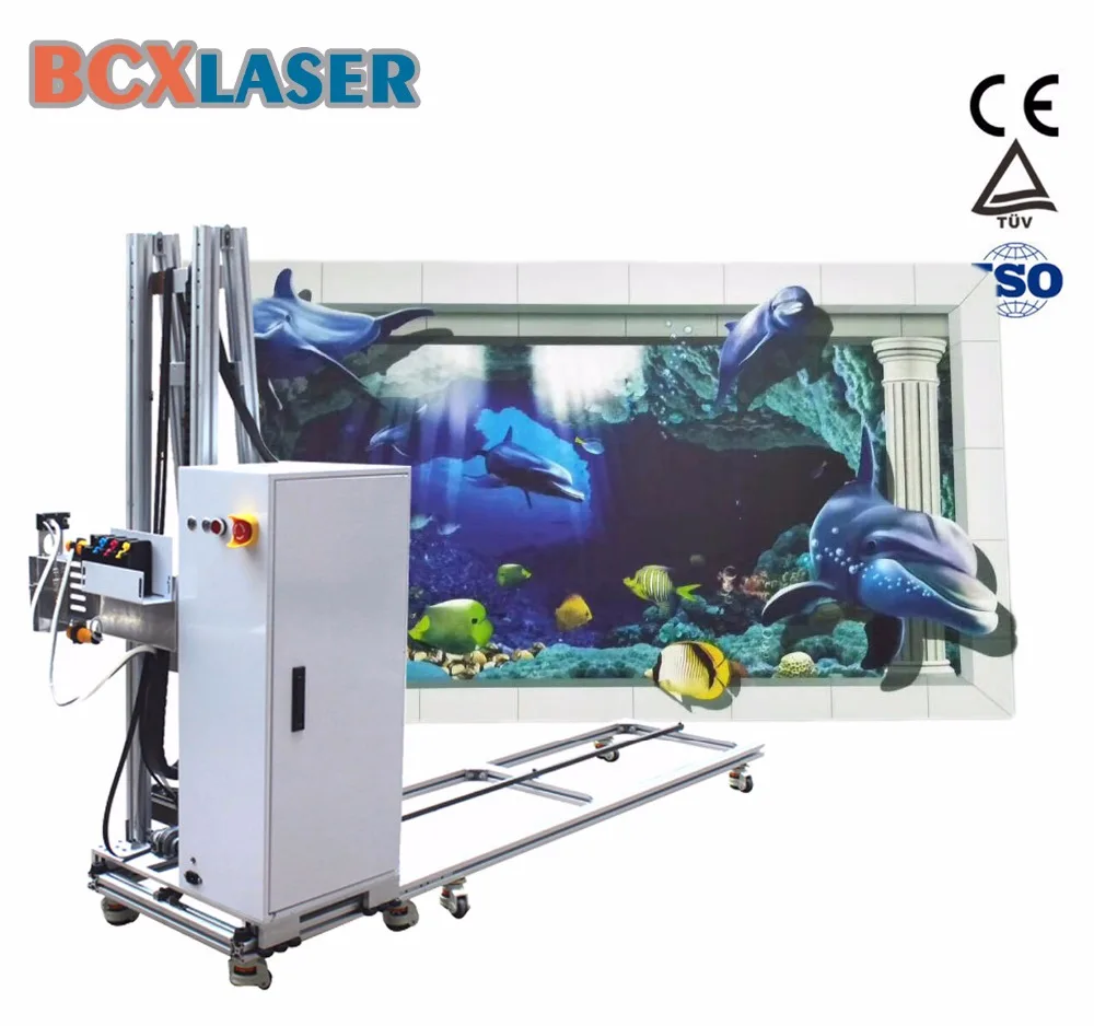 3D-принтер bcxlaser dx7 вертикальная настенная печатная машина для фона внутренних и