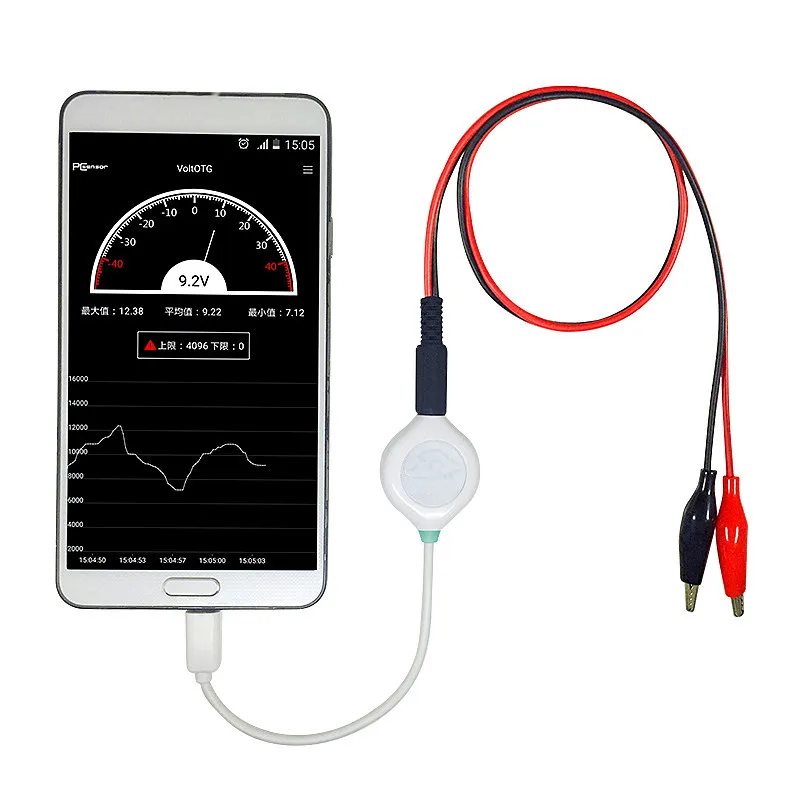 USB измеритель напряжения OTG интерфейс Android телефон USB Тестер Вольтметр-40~ 40 В DC функция сохранения данных вольтметр