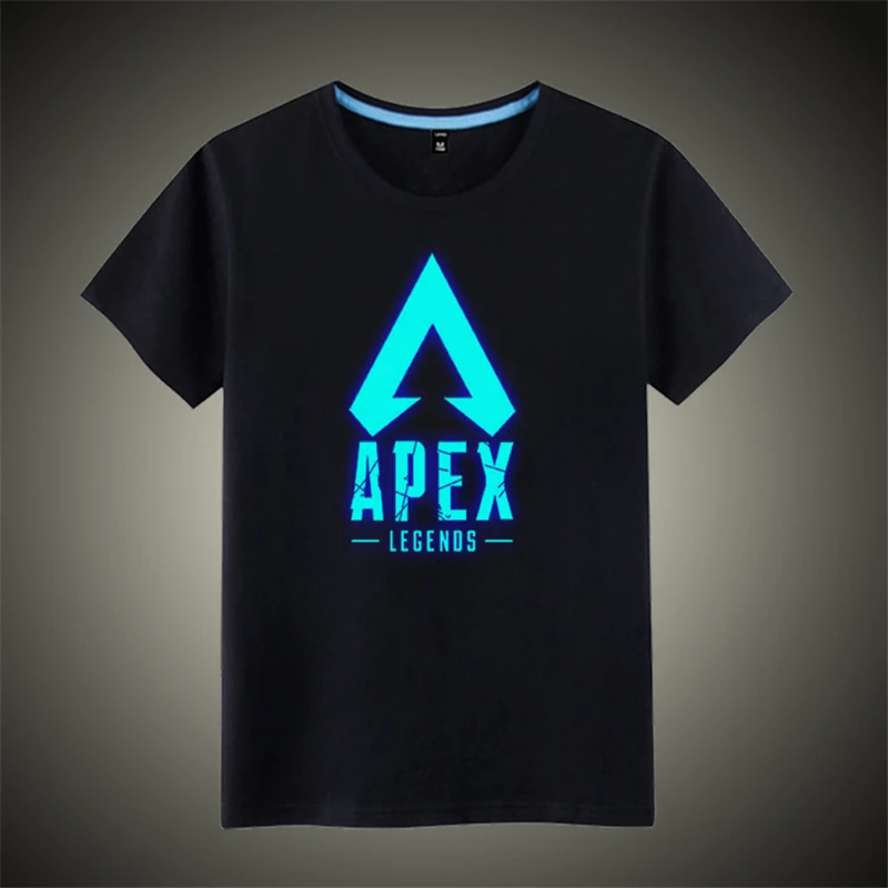 Маска как подарок светящаяся APEX legends футболка с круглым вырезом для мужчин и