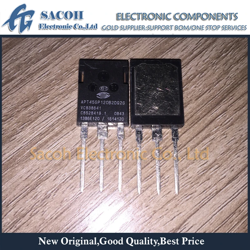 Новые оригинальные 2 шт./лот APT45GP120B2DQ2G 45GP120B2DQ2G или APT45GP120B2DF2G APT45GP120B2DF2 APT45GP120BG TO-247MAX 45A 1200V IGBT
