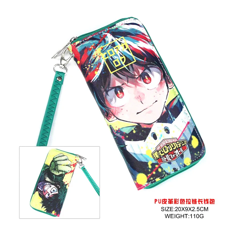 

New Goods: Anime PU Wallet Multifunction Casual Long Wallet/Cell Phone Clutch Purse/My Hero Academia Portable Purse