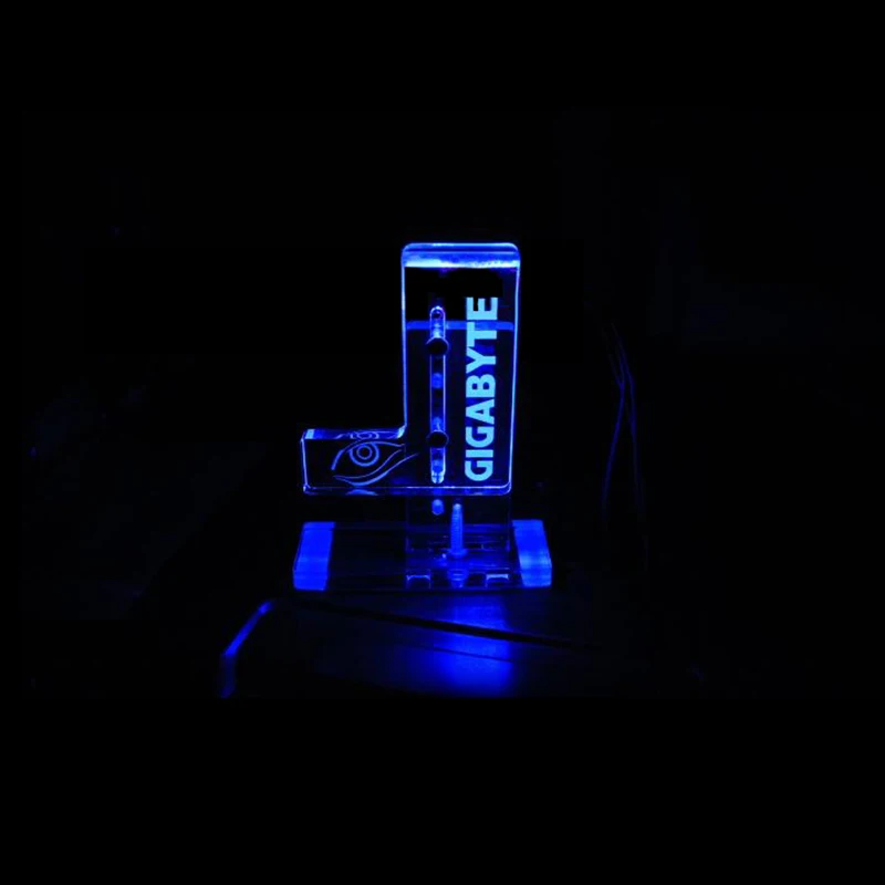 Новый синий размер 30*140 мм его подставка для видеокарт GIGABYTE с логотипом на заказ