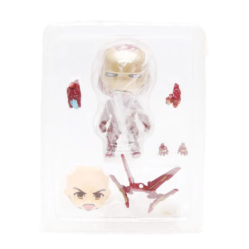 10 см игрушки Marvel Nendoroid 1037 Мстители эндшпиль Железный человек паук ПВХ Фигурка Железный Паук супер герой Коллекционная модель - Цвет: 988 ironman no box