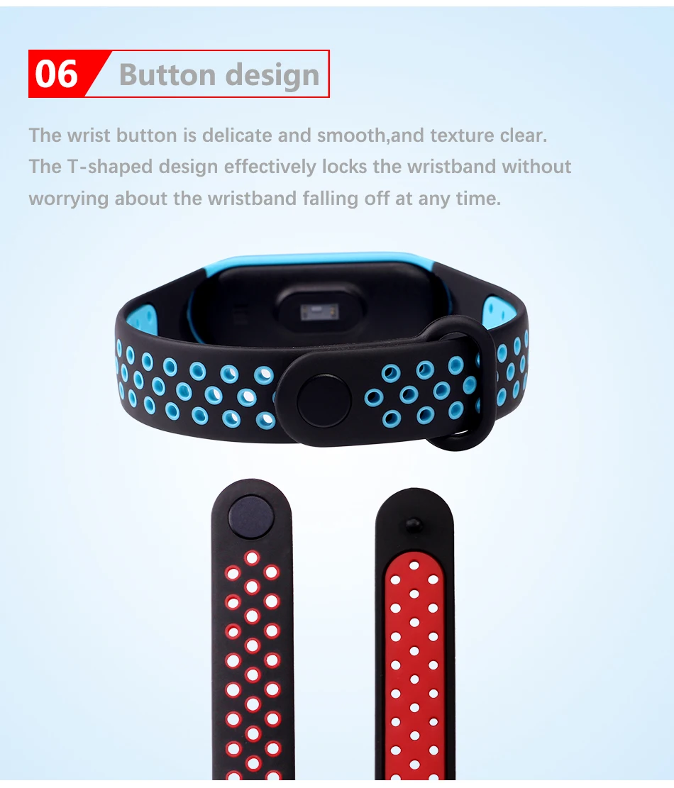 Ремешок BOORUI mi band 3, двойной цвет, дышащий силиконовый ремешок mi band 3, спортивный ремешок, сменный ремешок для xiaomi mi band 3