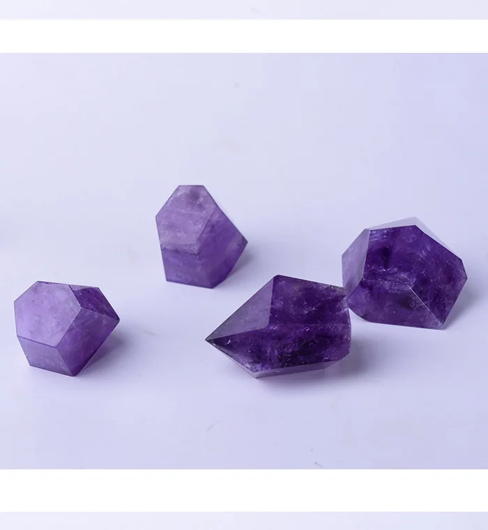 1PC Large Natural Amethyst Hexagonal Column Crystal Point Mineral Ornament Home Furnishing DIY Gift Decoration Free Shipping