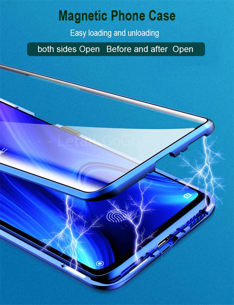 Для redmi k20 pro Чехол магнитный металлический чехол для xiaomi k20 Pro Чехол двойное стекло в рамке Полный Корпус Чехлы redmi k 20 pro Чехол