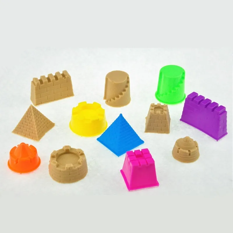 6 шт./компл. портативный замок песок глина Новинка пляжные игрушки модель для