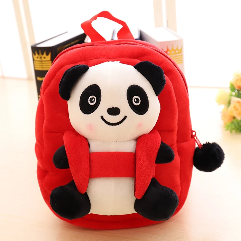 Azoo Kawaii Дети милый мультфильм плюшевые игрушечные рюкзаки имитация панды куклы