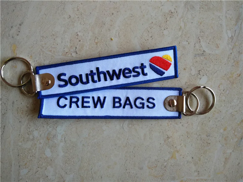 Southwest Airlines Crew Bags Tag вышитый брелок от производителя|crew bag tag|crew bagairline crew |
