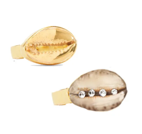 Женское пляжное кольцо-кабошон behemian Cowrie Опаловое кольцо с кабошоном оптовая