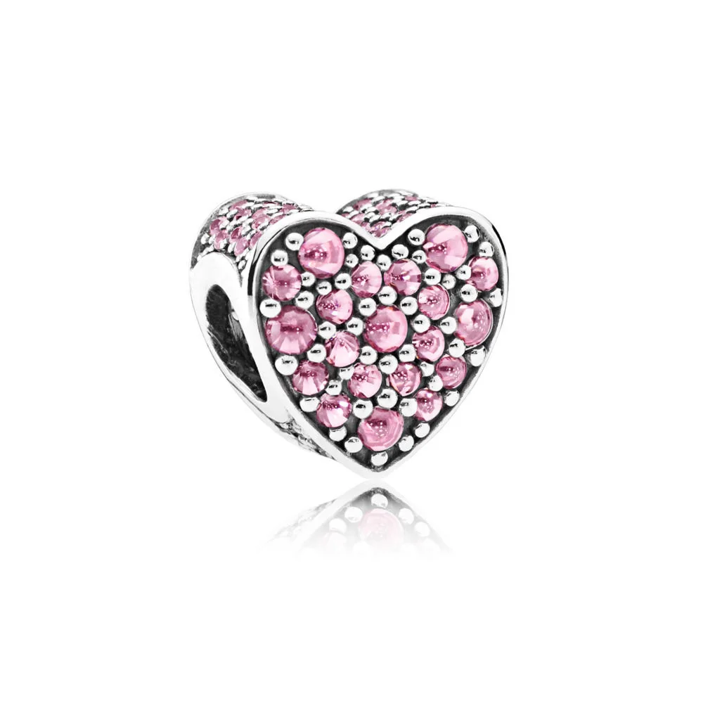 925 пробы Серебряное сердце Мышь я «Love You Mom» Лучшая Мама бусина буква для Pandora очаровательные женские браслеты и браслеты ювелирные изделия