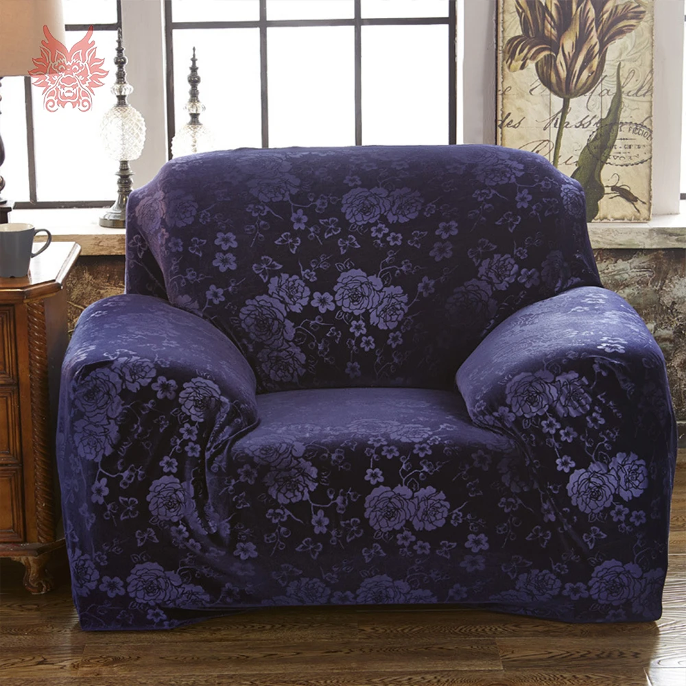 1SEAT 2SEATS 3SEATS 4SEATS Winter plush embossed floral stretch seat covers Slipcover Universal Elastic force Sofa SP5613 | Дом и сад