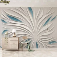 beibehang custom abstract flower petals glass pattern stitching 3d flooring wallpaper tv background wall paper home improvement